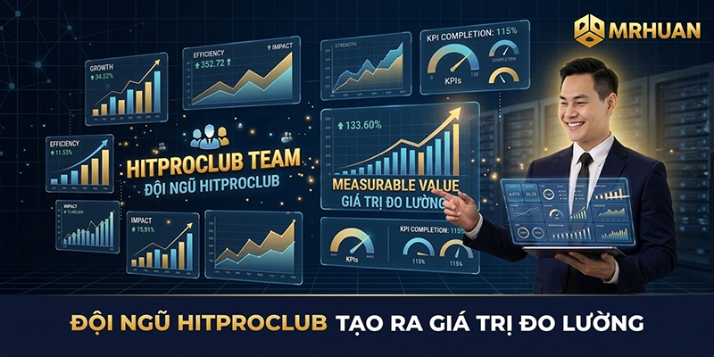 Đội ngũ Hitproclub tạo ra giá trị đo lường