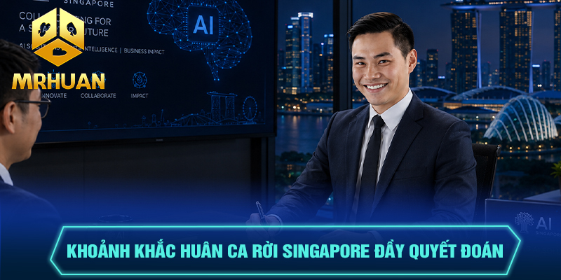 Khoảnh khắc Huân Ca rời Singapore đầy quyết đoán