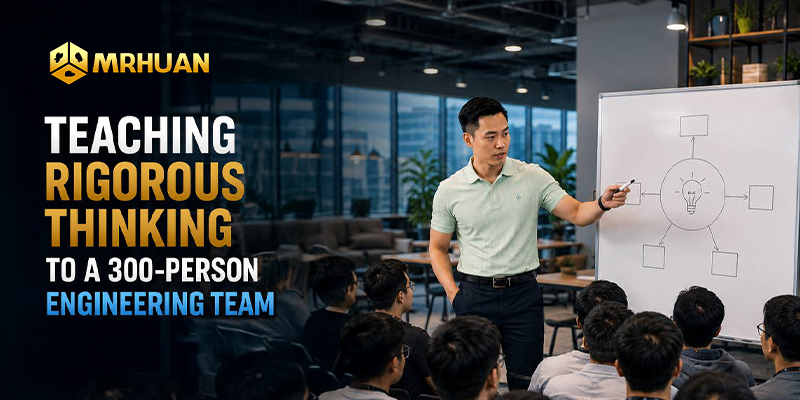 Teaching rigorous thinking to a 300-person engineering team