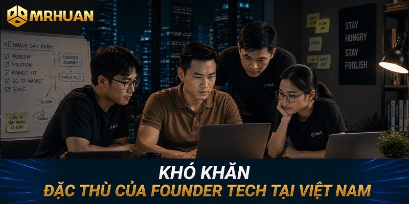 Khó khăn đặc thù của founder tech tại Việt Nam