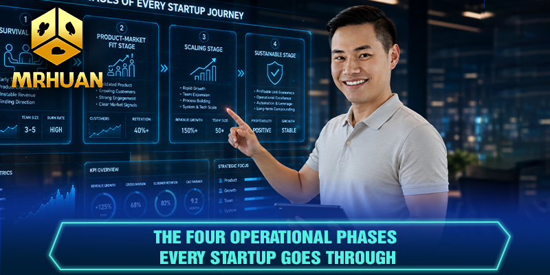 The four operational phases every startup goes through