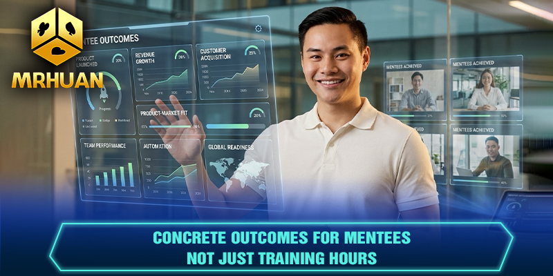 Concrete outcomes for mentees, not just training hours