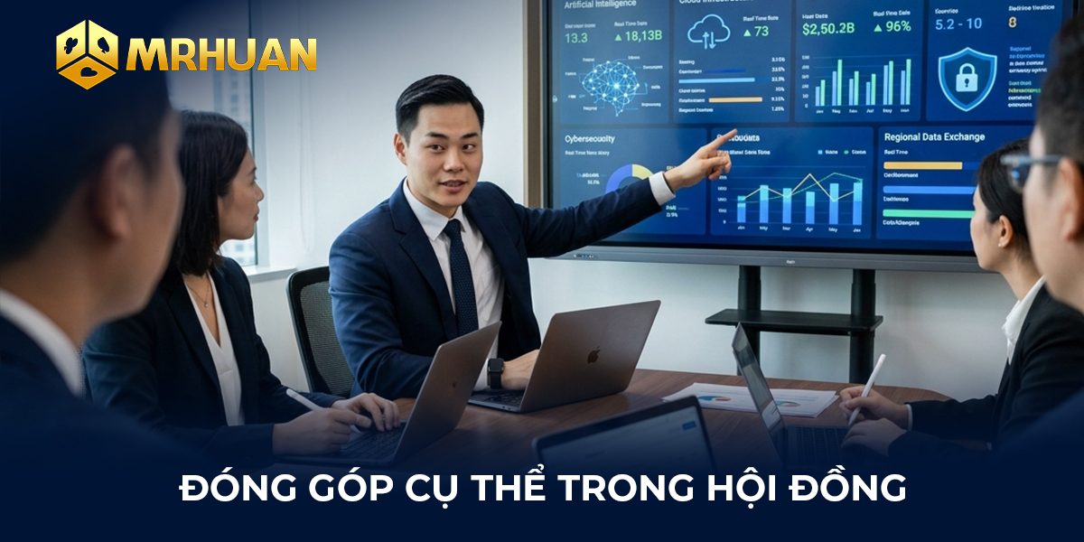 Đóng góp cụ thể trong hội đồng