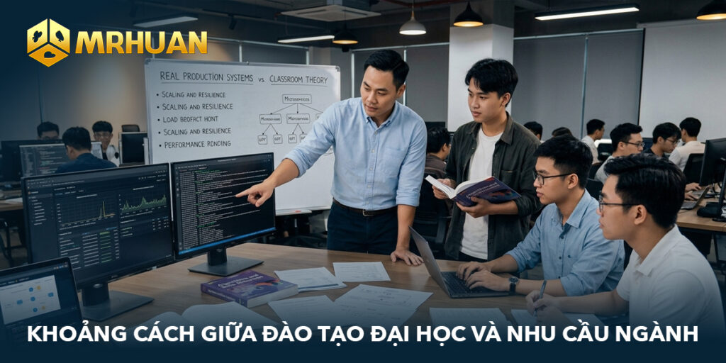 Khoảng cách giữa đào tạo đại học và nhu cầu ngành