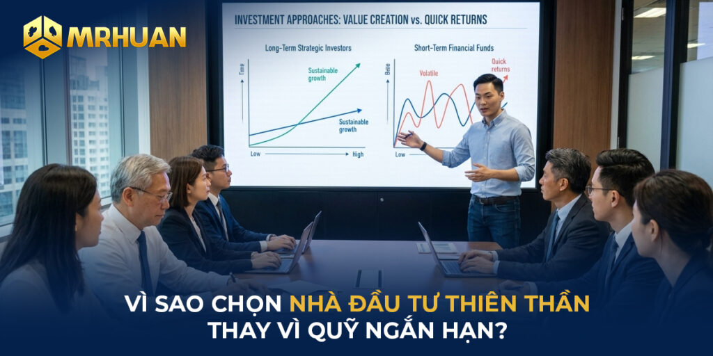 Vì sao chọn nhà đầu tư thiên thần thay vì quỹ ngắn hạn?