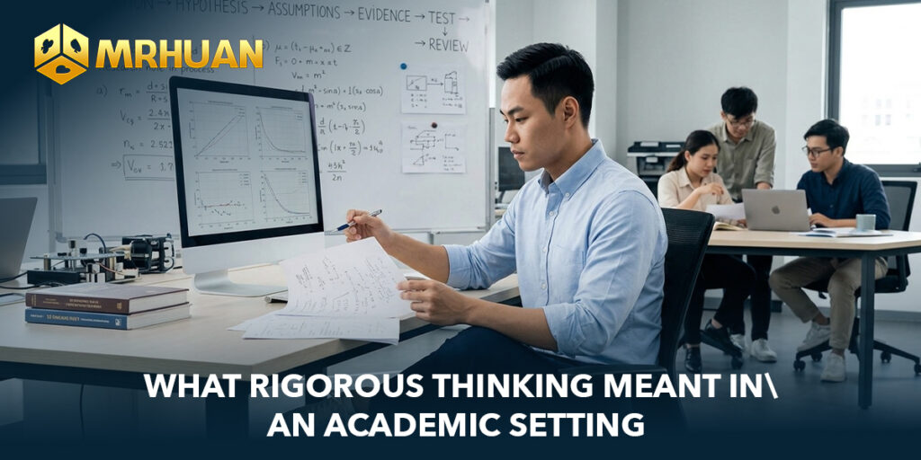 What rigorous thinking meant in an academic setting