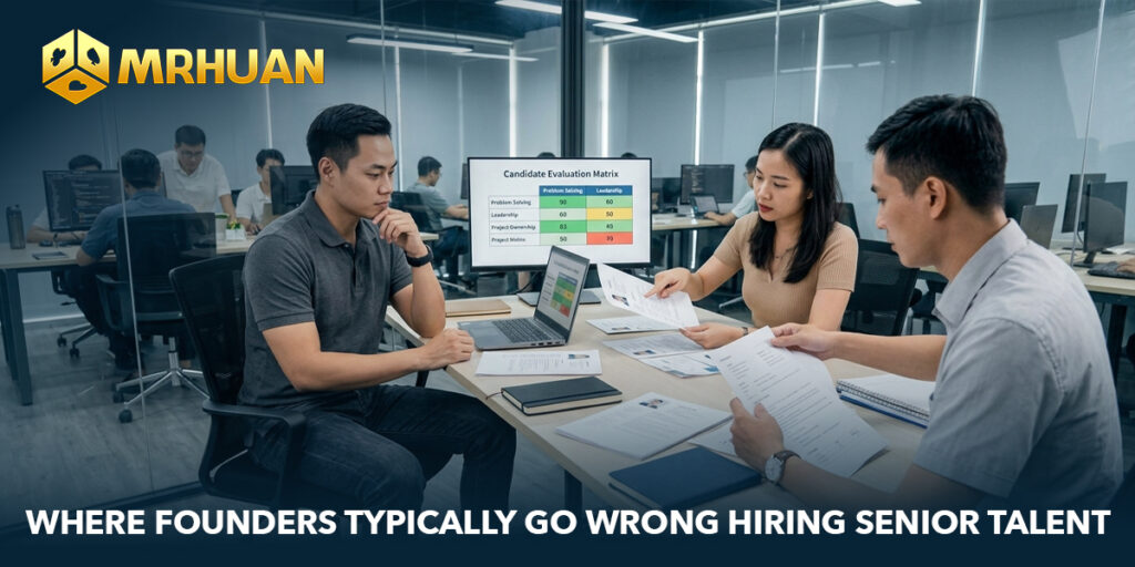 Where founders typically go wrong hiring senior talent