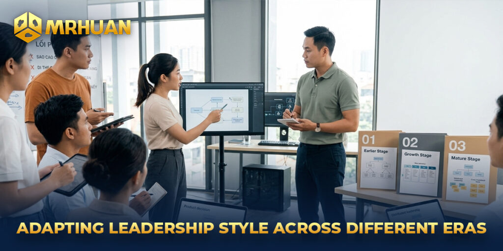 Adapting leadership style across different eras