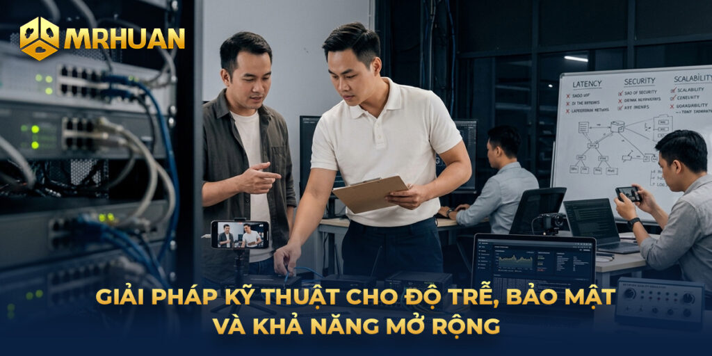 Giải pháp kỹ thuật cho độ trễ, bảo mật và khả năng mở rộng