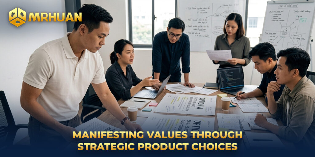 Manifesting values through strategic product choices 