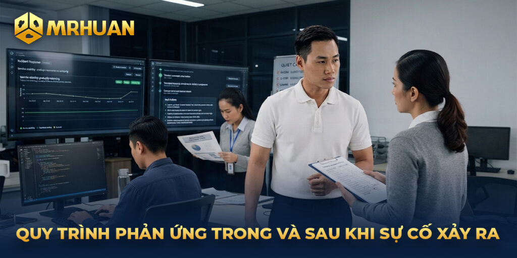 Quy trình phản ứng trong và sau khi sự cố xảy ra