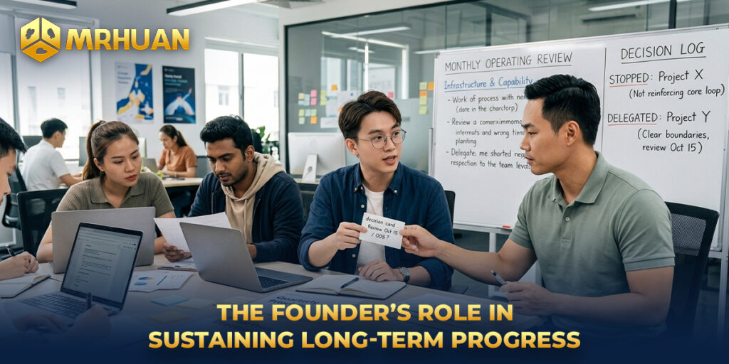 The founder’s role in sustaining long-term progress 