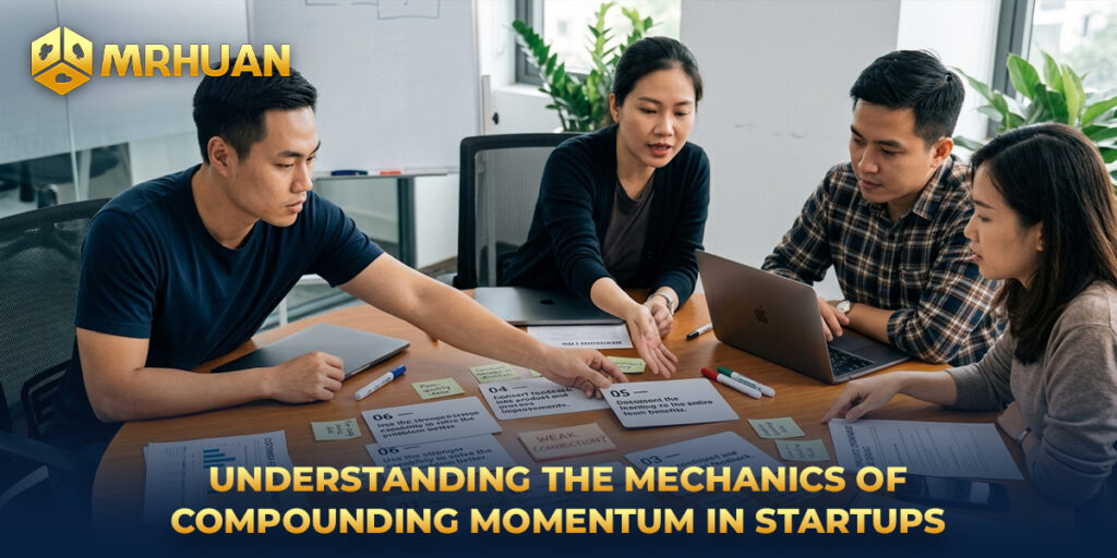 Understanding the mechanics of compounding momentum in startups 